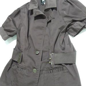 Miss Ashley brown short sleeve jacket